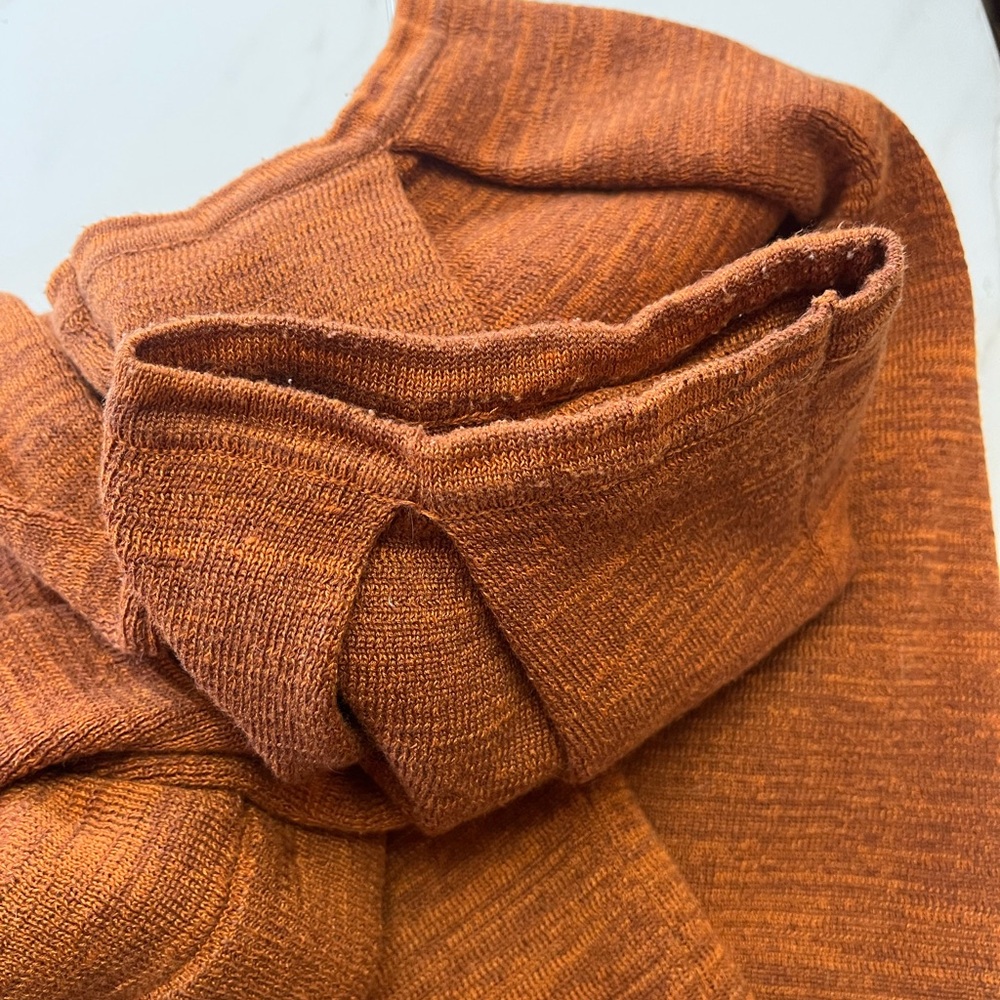 Free People Beach Orange Freya knit barrel leg Pant relaxed fit pant size large - Picture 10 of 10